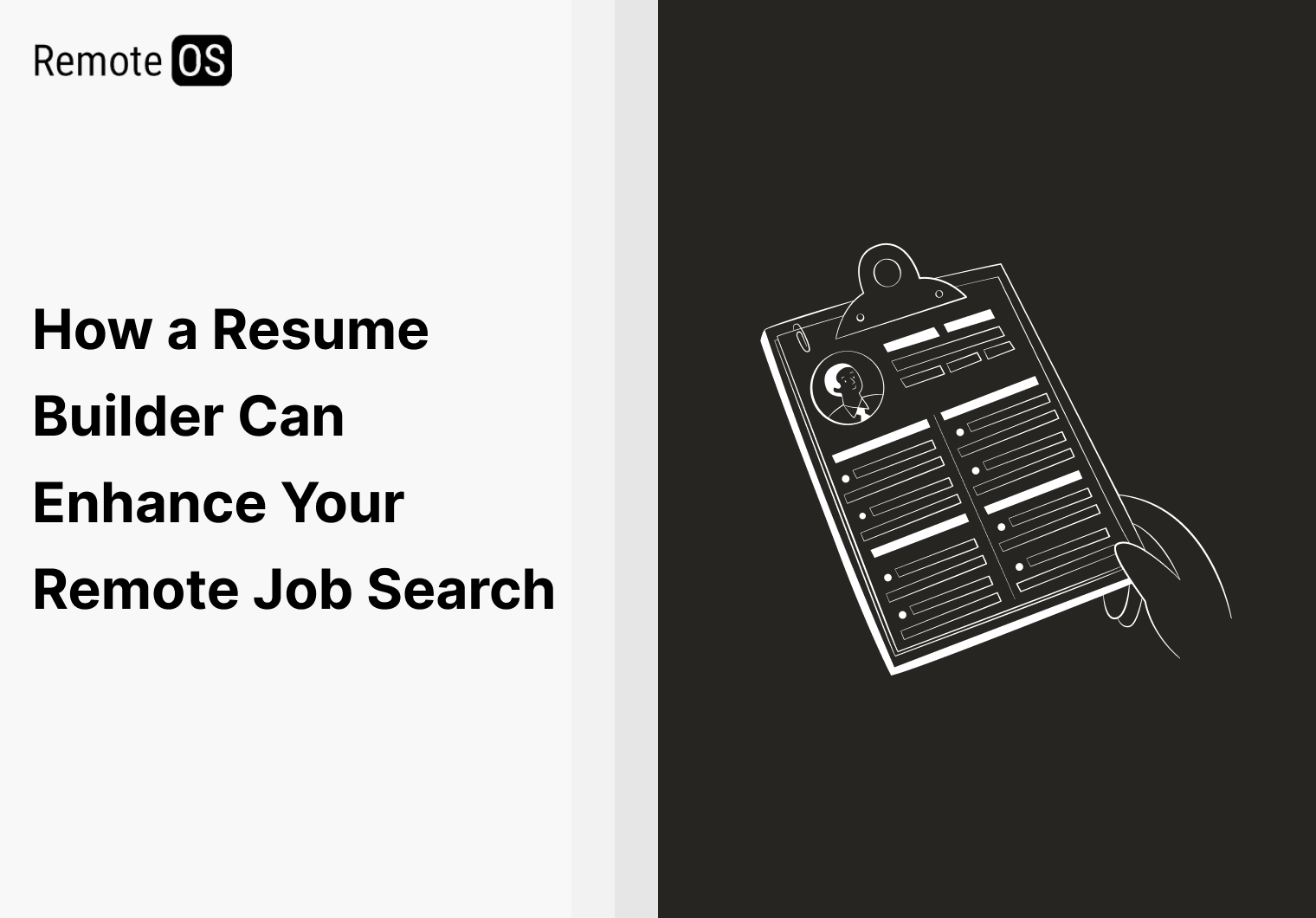 How a Resume Builder Can Enhance Your Remote Job Search